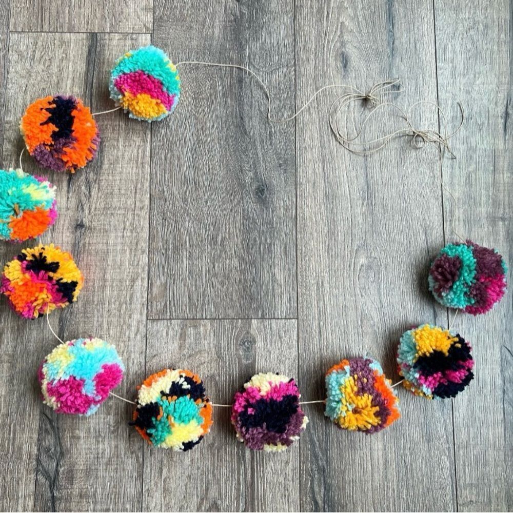 Colorful Pom Pom Garland